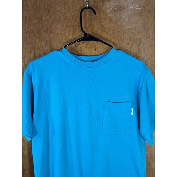 Vintage Classic II Blank Pocket Tee Shirt Blue Men’s Medium M USA - Picture 2 of 9